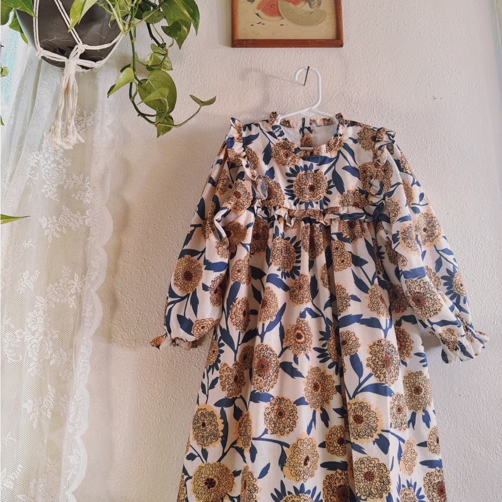 Sunflower Long Sleeve Dress